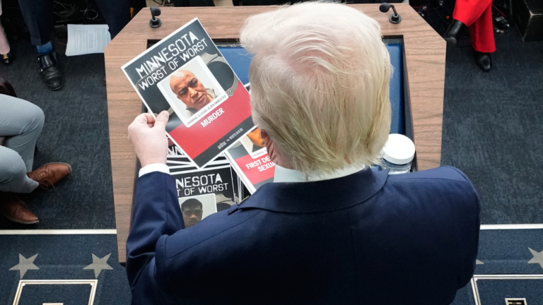 Trump Marks Anniversary in Office, Defends Immigration Crackdown